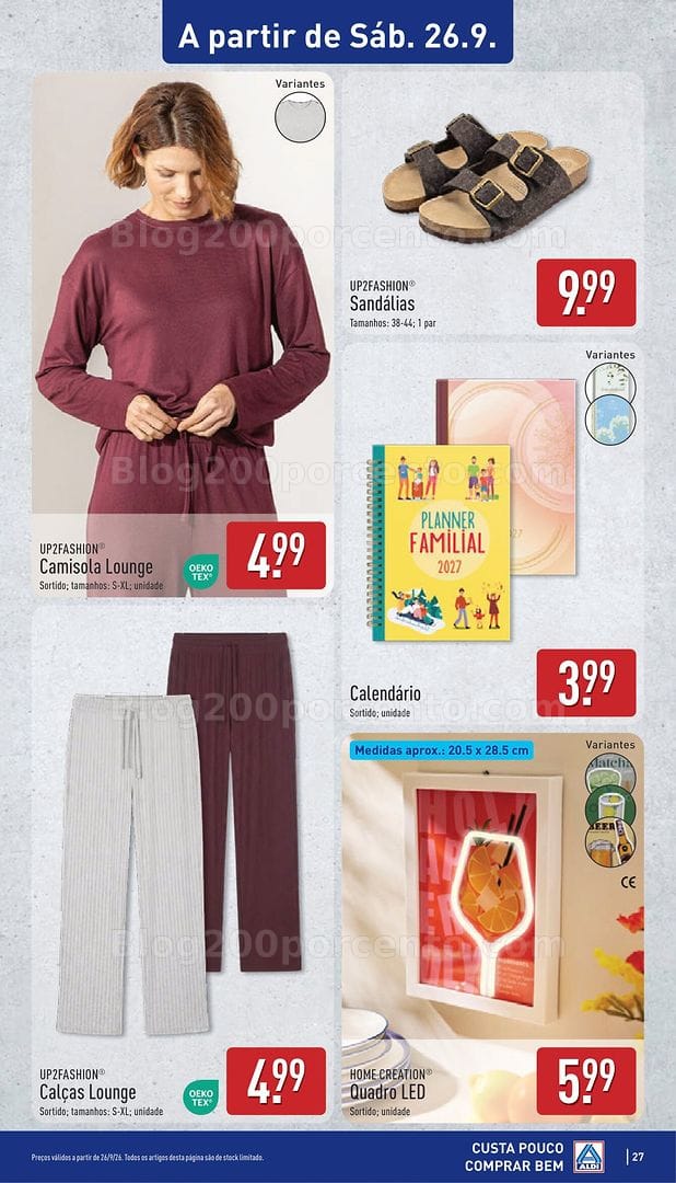 Antevisão Folheto ALDI Promoções de 21 a 27 setembro